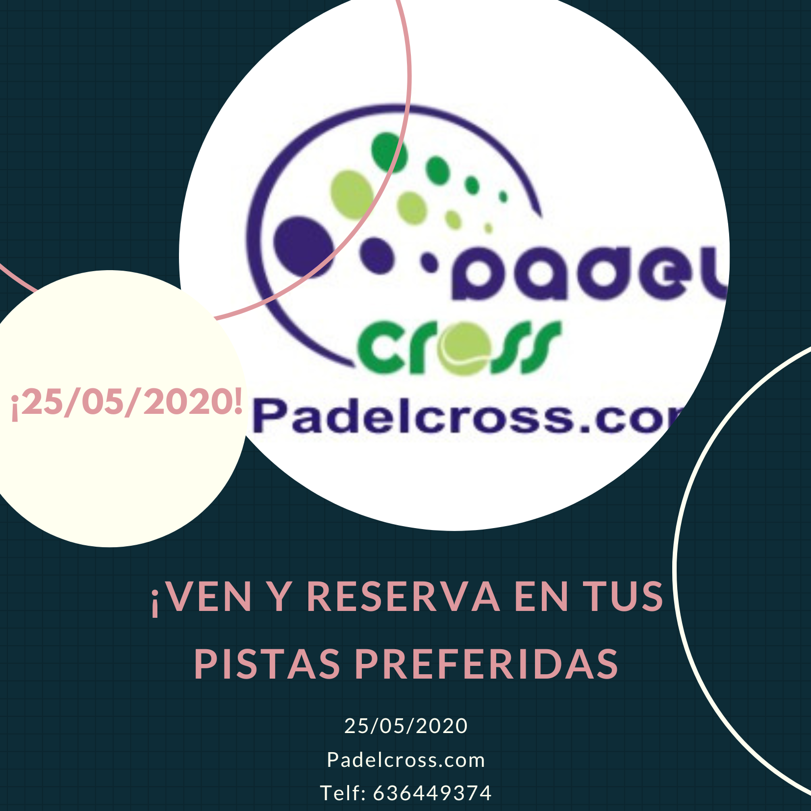 Cartel reapertura PadelCross